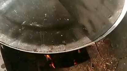 烧水了